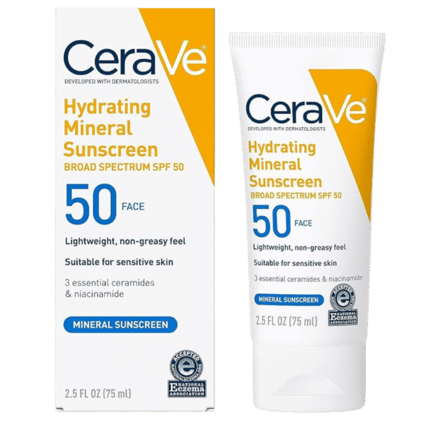 CeraVe Hydrating Mineral Sunscreen SPF 50 Face (75ml)