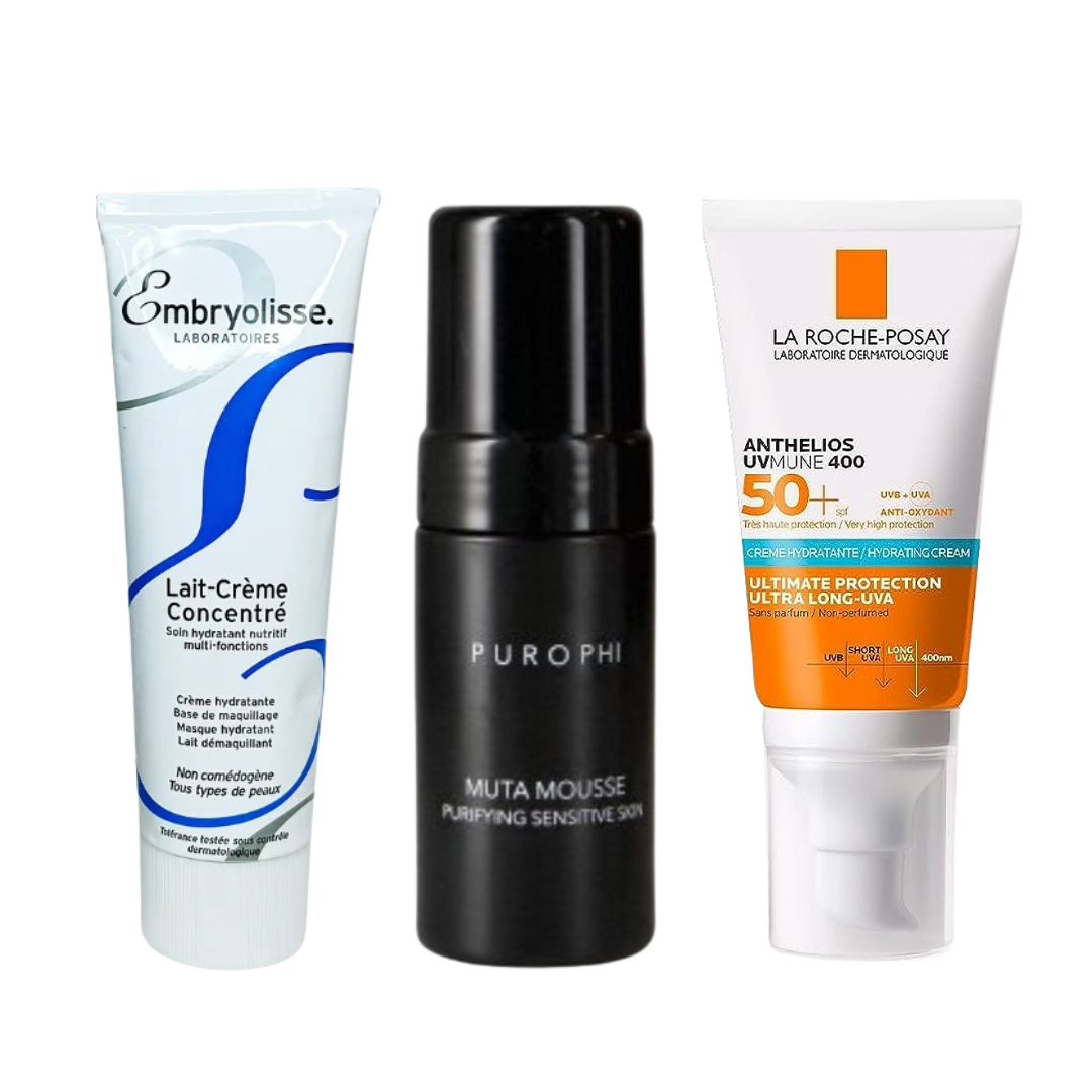 Sensitive and Dry Skin Set : Best Gentle 3 Step Routine for Calm, Supple, Daily-Protected Skin 1 Sensitive and Dry Skin Set : Best Gentle 3 Step Routine for Calm, Supple, Daily-Protected Skin