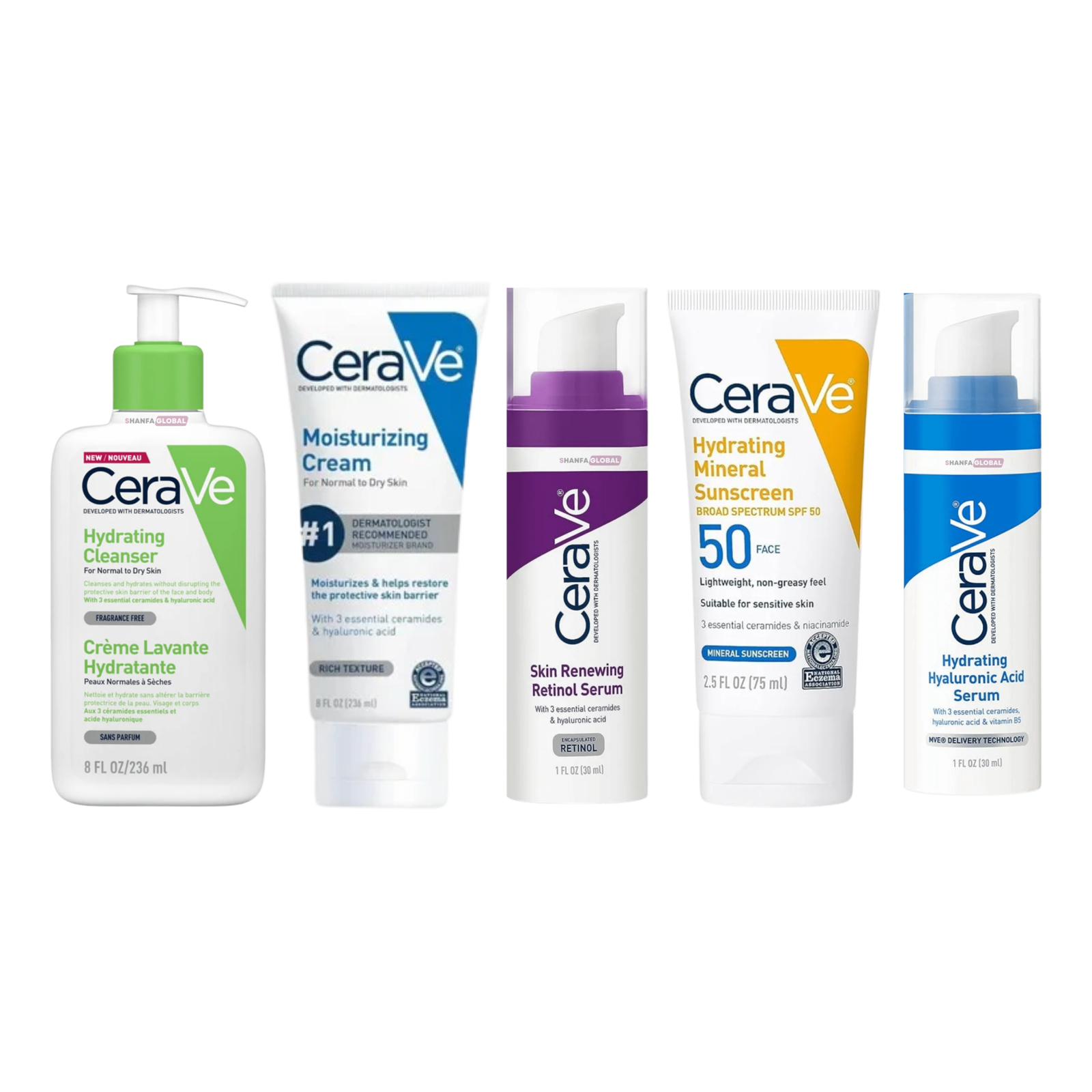 CeraVe Hydration & Skin Care Essentials: 5-Step Ultimate Routine for Dry & Sensitive Skin 1 CeraVe Hydration & Skin Care Essentials: 5-Step Ultimate Routine for Dry & Sensitive Skin